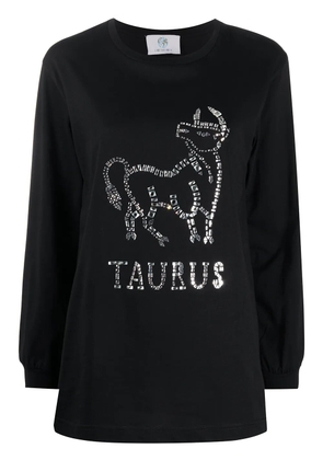 Alberta Ferretti Taurus crystal-embellished jumper - Black