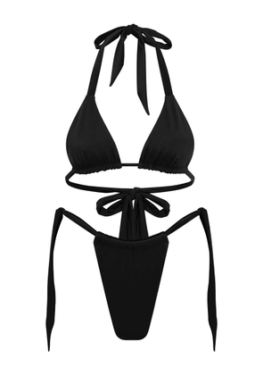 Let's Swim side-tie bikini bottom - Black