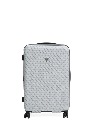 GUESS USA monogram logo-plaque luggage - Neutrals