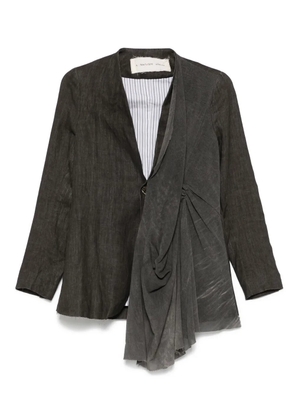 A Tentative Atelier gathered-detail blazer - Grey