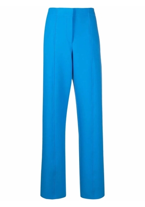 Ferragamo high-waisted straight-leg trousers - Blue