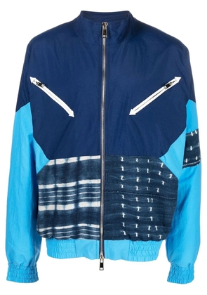 United Rivers patchwork zipped jacket - Blue