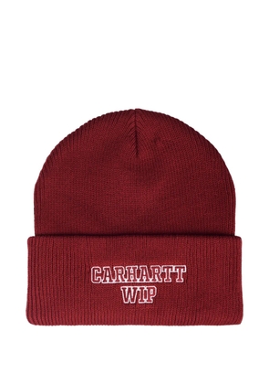 Carhartt WIP logo beanie hat - Red