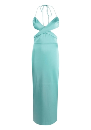 Alex Perry Mason cut-out satin midi dress - Green