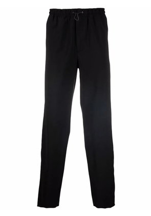 Qasimi drawcord side-stripe trousers - Black