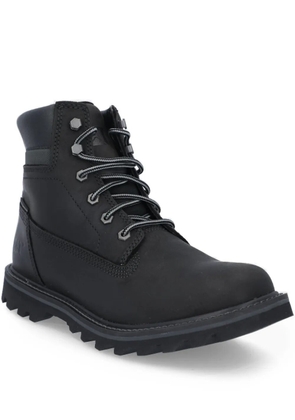 caterpillar lace-up leather hiking boots - Black