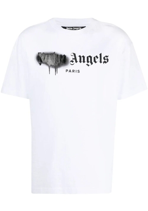Palm Angels Paris logo-print T-shirt - White