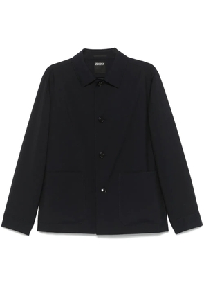 Zegna buttoned shirt jacket - Blue