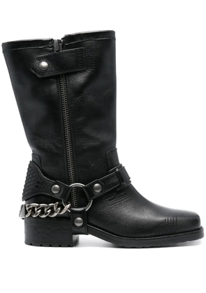 Zadig&Voltaire Igata leather biker boots - Black