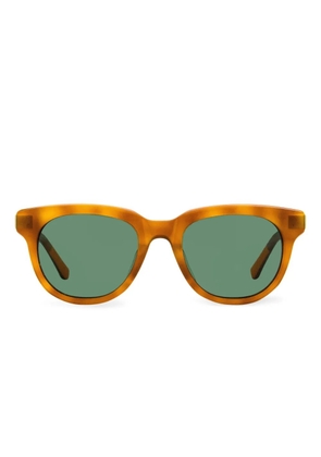 Shinola thunderbolt rectangular sunglasses - Brown