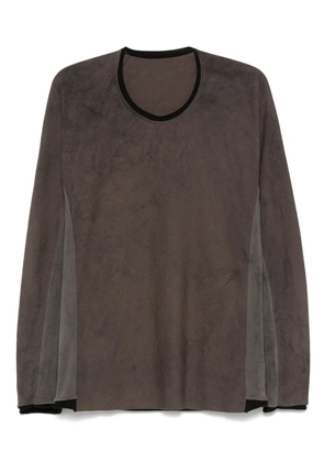 Layer Zero panelled long-sleeve t-shirt - Grey