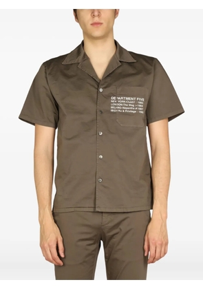 Department 5 short-sleeve pocket shirt - Green