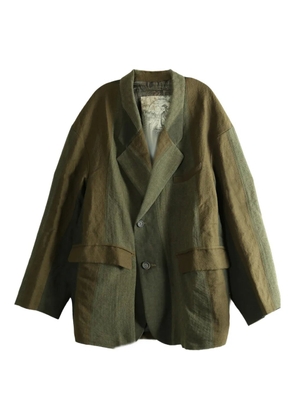 Ziggy Chen single-breasted blazer - Green