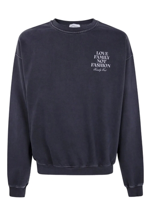 Family First crew-neck sweatshirt - Blue