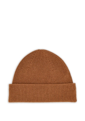 Zegna ribbed cashmere beanie - Brown