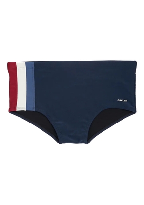 Osklen striped-detail swim trunks - Blue
