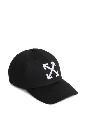 Off-White embroidered-logo baseball cap - Black