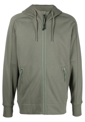 C.P. Company Goggles-detail zip-up hoodie - Green