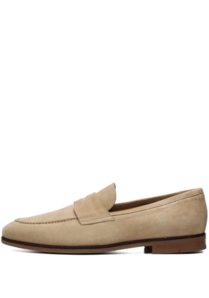 Poche Paris penny suede loafers - Neutrals
