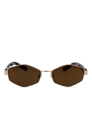 Marc Jacobs Eyewear geometric-frame sunglasses - Gold