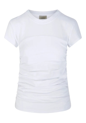 MARANT ÉTOILE gathered short-sleeve T-shirt - White