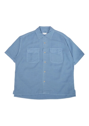 Ts(S) flap-pocket short-sleeved shirt - Blue