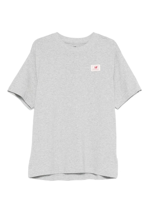 New Balance logo-patch T-shirt - Grey