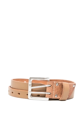 OUR LEGACY riveted buckled belt - Neutrals