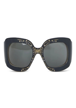 Gucci Eyewear firework-embellished square sunglasses - Black