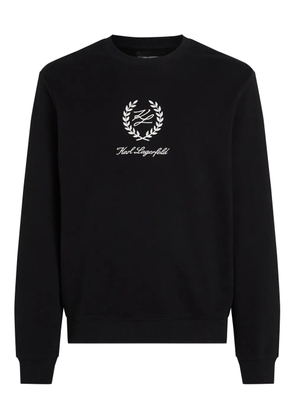 Karl Lagerfeld embroidered-logo sweatshirt - Black