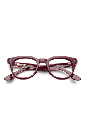 Kador round-frame glasses - Red