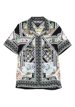 Camilla camp-collar shirt - White