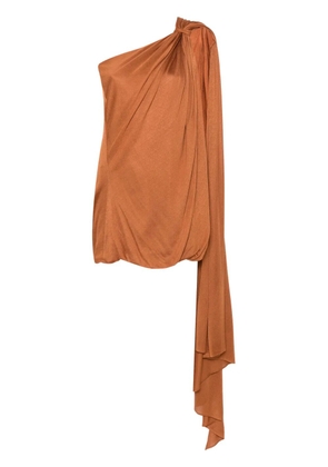 Giuseppe Di Morabito draped-panel mini dress - Brown