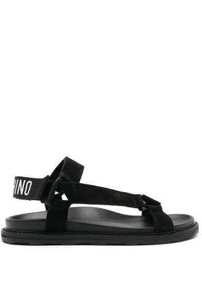 Moschino logo-jacquard sandals - Black