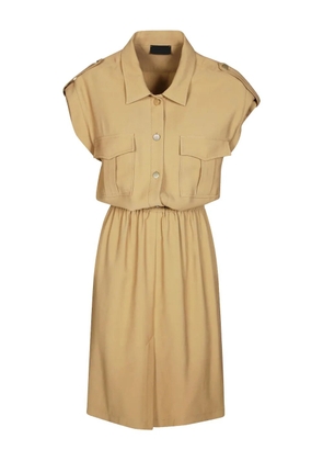 F.It button-up dress - Neutrals