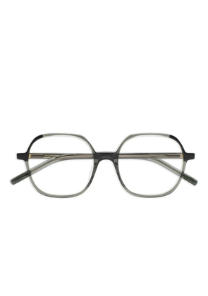 Kaleos geometric-frame glasses - Green