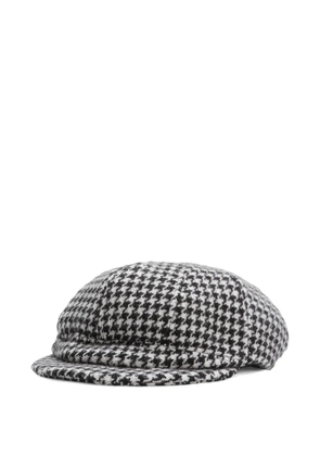 Dolce & Gabbana houndstooth short-brim cap - Black