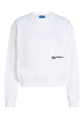 Karl Lagerfeld Jeans regular box floral sweatshirt - White