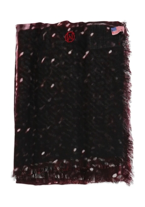TALKING WALLS Ela Stardust fringed scarf - Black