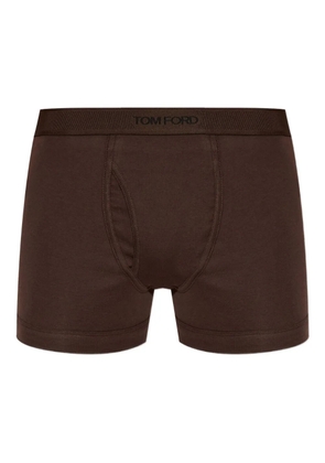 TOM FORD branded-waistband boxers - Brown