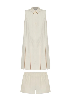Moncler cotton mini dress - White