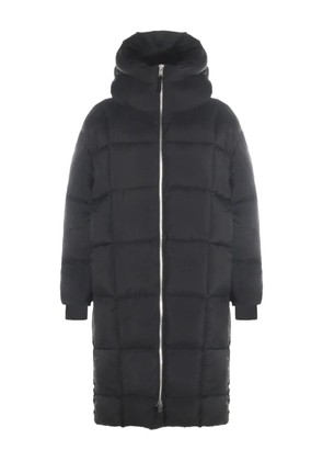 Thom Krom hooded zip-up coat - Black