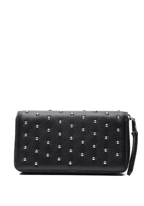 Poche Paris studded zip wallet - Black
