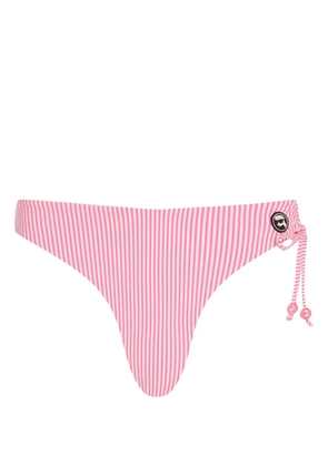 Karl Lagerfeld Ikon striped bikini bottoms - Pink
