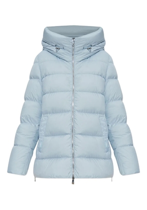 Add hooded puffer jacket - Blue