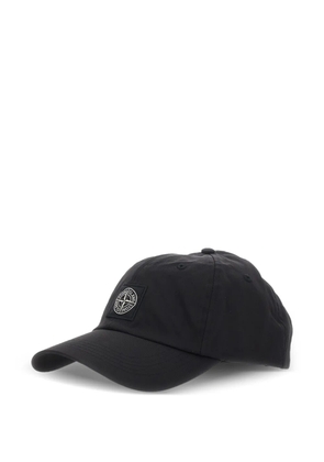 Stone Island logo-patch baseball cap - Black