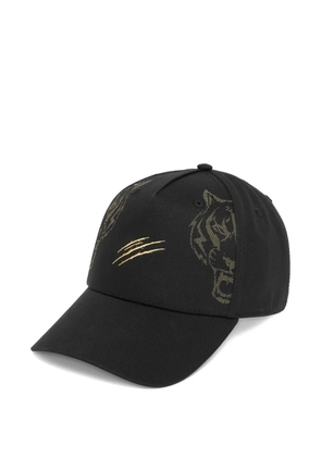 Plein Sport tiger-claw baseball cap - Black