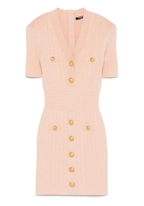 Balmain knitted mini dress - Neutrals
