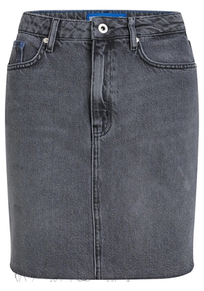 Karl Lagerfeld Jeans printed denim skirt - Grey
