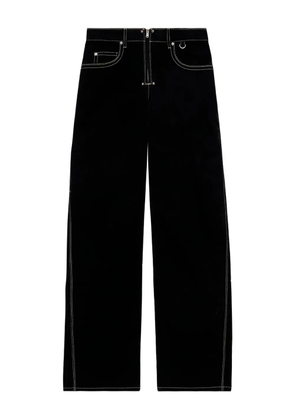 ISABEL MARANT Stelyna contrast-stitch trousers - Black